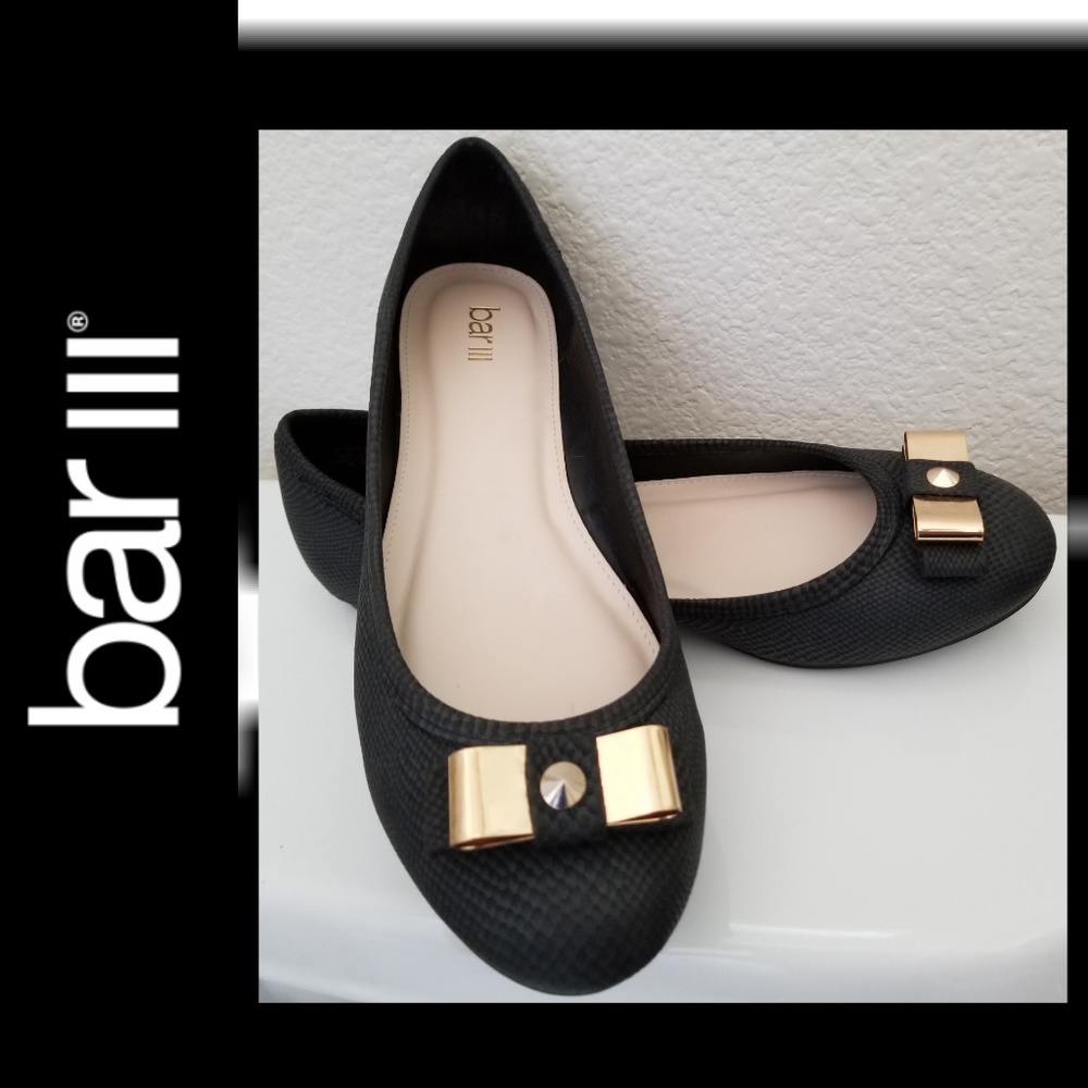 Bar III Womens Zero Closed Toe Ballet Flats